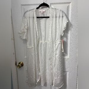 Oscar Del La Renta Robe/cover up womens large NWT